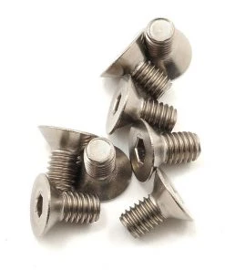Kyosho 3x6mm Titanium Flat Head Screw (8)