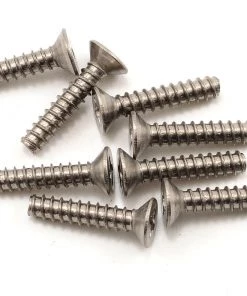 Kyosho 3x15mm Titanium Self Tapping Flat Head Screw (8)