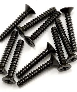 Kyosho 4x25mm Self Tapping Flat Head Phillips Screw (10)