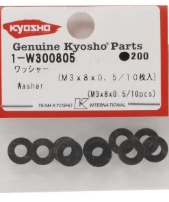 Kyosho 3x8x0.5mm Washer (10) -Kyosho sale2022 kyo1 w300805 1