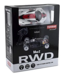Kyosho MR-03 Mini-Z RWD ReadySet w/McLaren P1 GTR Body (White/Red) w/KT-531P 2.4GHz Transmitter -Kyosho sale2022 kyo32324wr 4