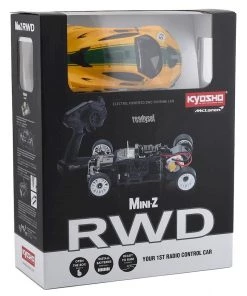 Kyosho MR-03 RS Mini-Z RWD ReadySet w/McLaren P1 GTR Body (Yellow/Green) w/KT-531P 2.4GHz Transmitter -Kyosho sale2022 kyo32324yg b 2