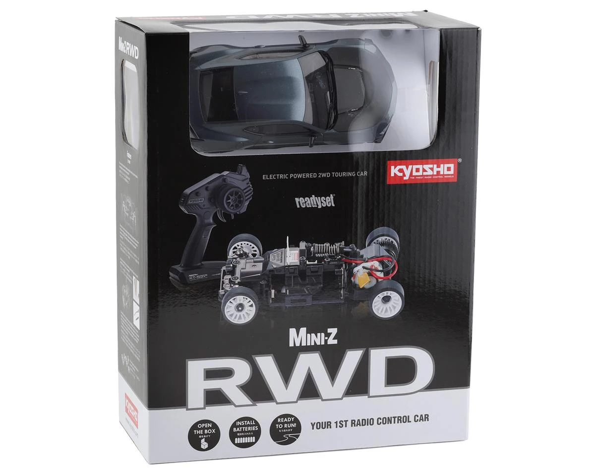 Kyosho MR-03S2 Mini-Z RWD ReadySet w/Chevrolet Camaro ZL1 Body (Grey) & KT-531P 2.4GHz 8 Kyosho MR-03S2 Mini-Z RWD ReadySet w/Chevrolet Camaro ZL1 Body (Grey) & KT-531P 2.4GHz - Image 6