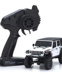 Kyosho MX-01 Mini-Z 4X4 Readyset w/Jeep Wrangler Body (White) & 2.4GHz Radio System -Kyosho sale2022 kyo32521w 5