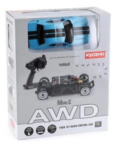 Kyosho MA-020 AWD Mini-Z ReadySet w/Dodge Challenger SRT Hellcat (B5 Blue) & KT-531P 2.4GHz Transmitter -Kyosho sale2022 kyo32621bl 5