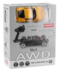 Kyosho MA-020 AWD Mini-Z ReadySet w/Toyota GR Supra Body (Yellow) & 2.4GHz Radio -Kyosho sale2022 kyo32626y 5
