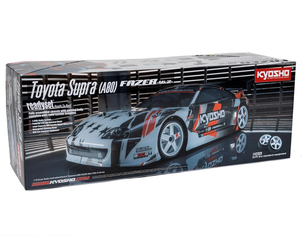 Kyosho EP Fazer Mk2 FZ02-D Toyota Supra A80 ReadySet (White/Black/Red) w/Syncro KT-231P+ 10 Kyosho EP Fazer Mk2 FZ02-D Toyota Supra A80 ReadySet (White/Black/Red) w/Syncro KT-231P+ - Image 8