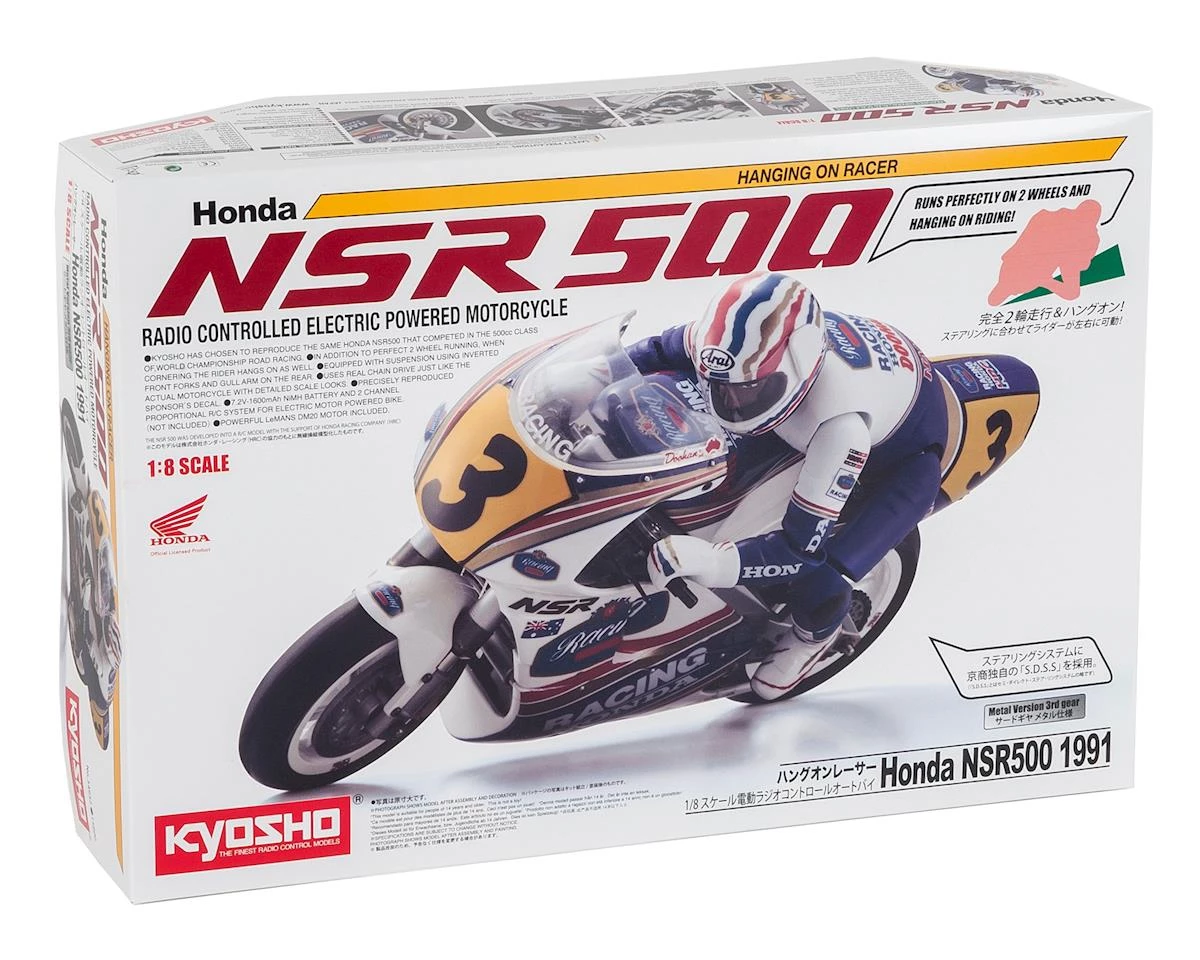 Kyosho Hang On Racer Honda NSR500 Electric 1/8 Motorcycle Kit 5 Kyosho Hang On Racer Honda NSR500 Electric 1/8 Motorcycle Kit - Image 3