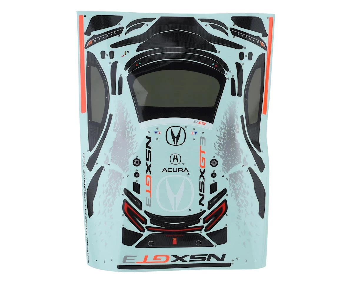 Kyosho 200mm Acura NSX 1/10 Touring Car Body Set (Clear) 5 Kyosho 200mm Acura NSX 1/10 Touring Car Body Set (Clear) - Image 3