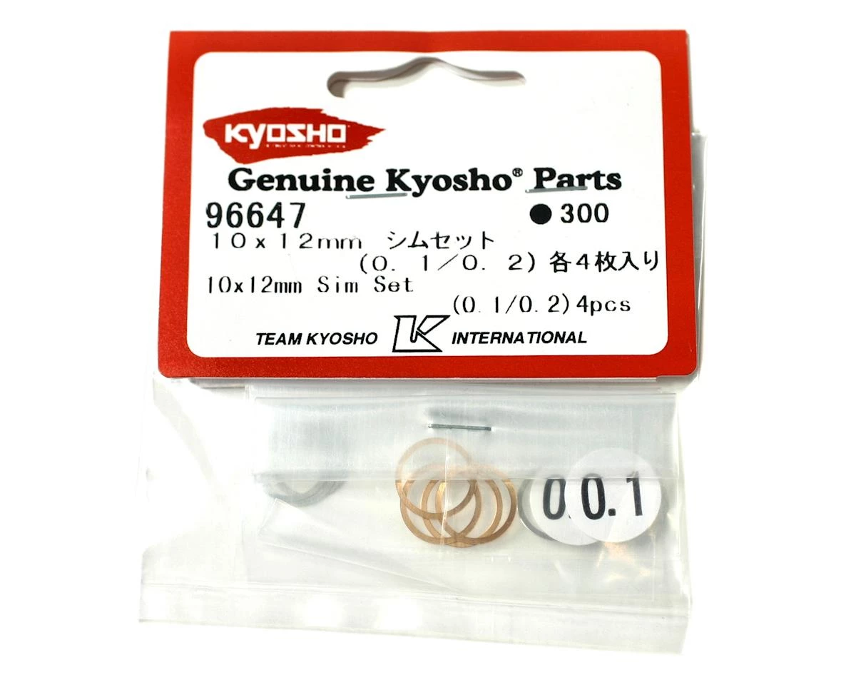 Kyosho 10x12mm Shim Set (0.1mm/0.2mm) (8) (ZX-5) 4 Kyosho 10x12mm Shim Set (0.1mm/0.2mm) (8) (ZX-5) - Image 2