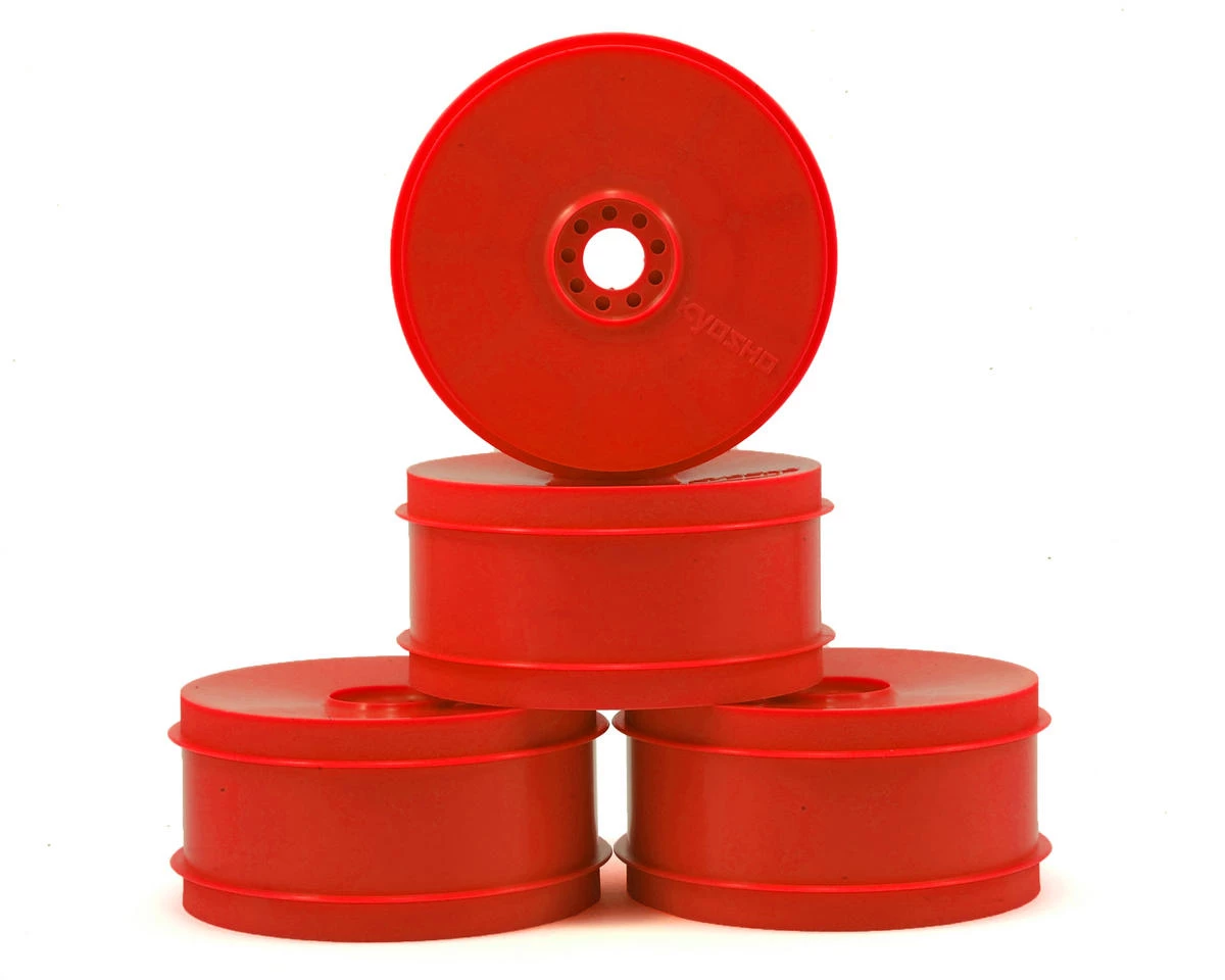 Kyosho MP9 TKI4 1/8th Off Road Dish Wheels (4) (Red) 3 Kyosho MP9 TKI4 1/8th Off Road Dish Wheels (4) (Red)