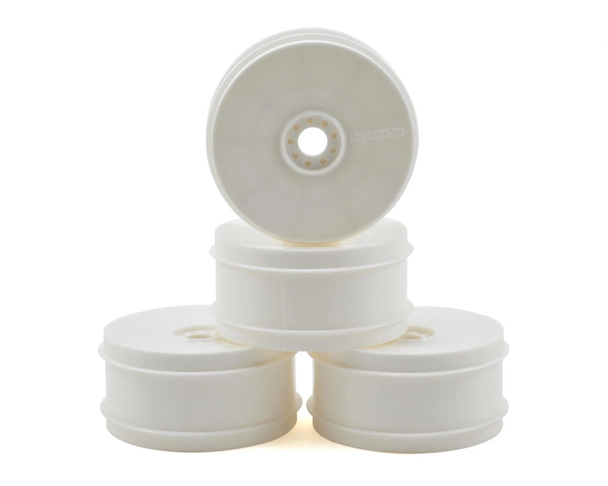 Kyosho TKI4 1/8 Off-Road Dish Buggy Wheels (4) (White) 3 Kyosho TKI4 1/8 Off-Road Dish Buggy Wheels (4) (White)