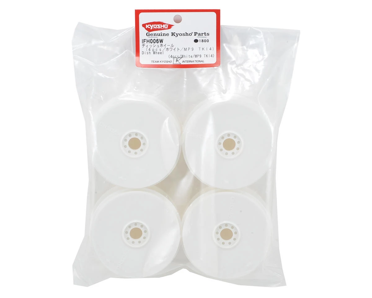 Kyosho TKI4 1/8 Off-Road Dish Buggy Wheels (4) (White) 5 Kyosho TKI4 1/8 Off-Road Dish Buggy Wheels (4) (White) - Image 3