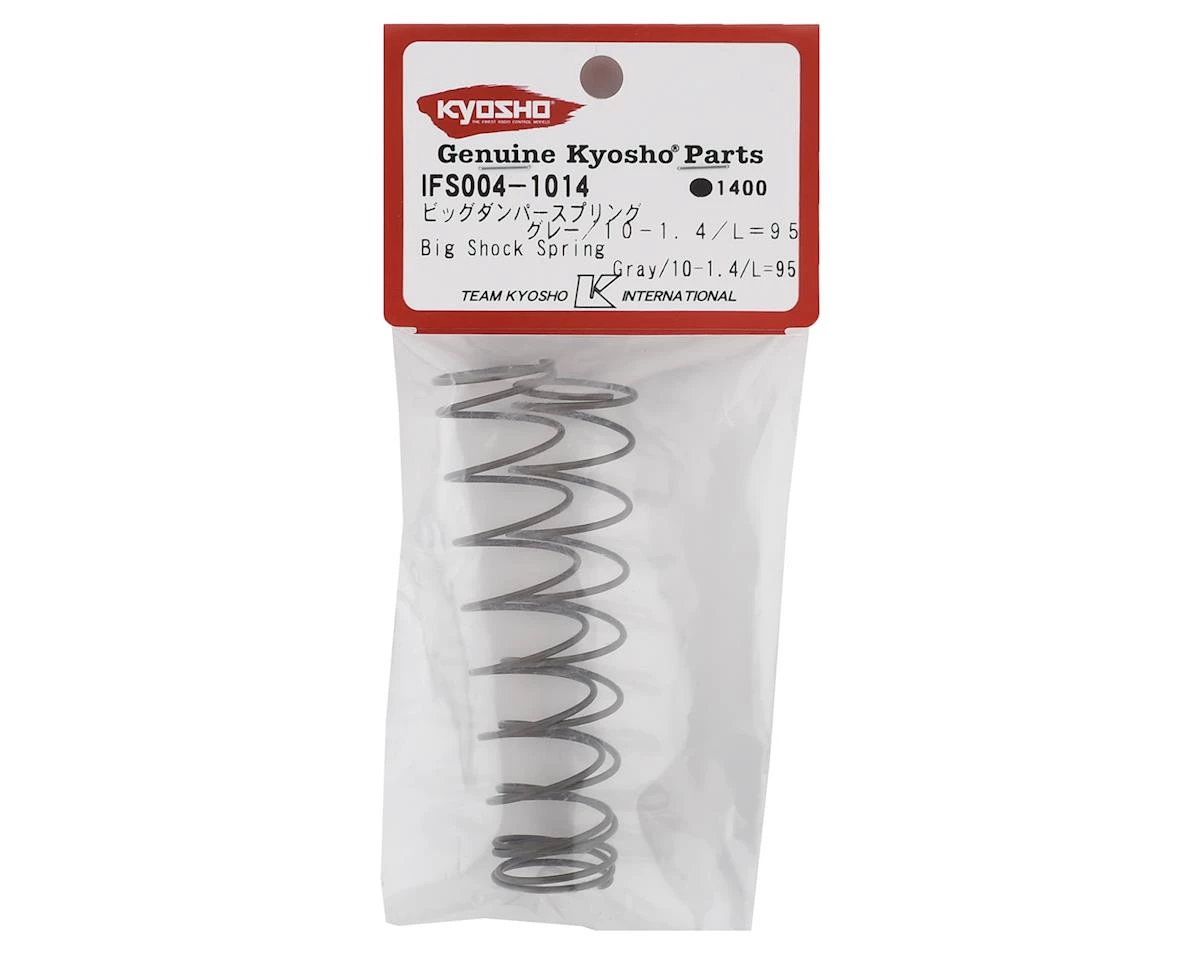 Kyosho 95mm Big Bore Rear Shock Spring (Grey) (2) (10-1.4mm) 4 Kyosho 95mm Big Bore Rear Shock Spring (Grey) (2) (10-1.4mm) - Image 2