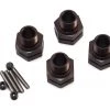 Kyosho 17mm Hex Wheel Hubs (Gun Metal) (4) (11mm Offset)