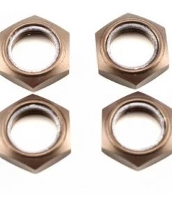 Kyosho Wheel Nut W/Nylon (Dark Metallic) (4)