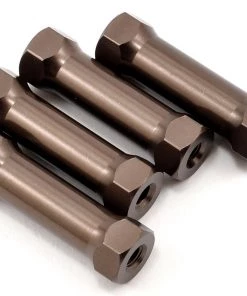 Kyosho SP Aluminum Radio Post Set (Gunmetal) (4)