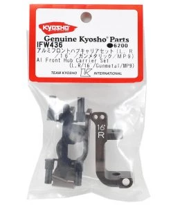Kyosho Aluminum Front Hub Carrier Set (Gunmetal) (16°) 5 Kyosho Aluminum Front Hub Carrier Set (Gunmetal) (16°) -Kyosho sale2022 kyoifw436 1