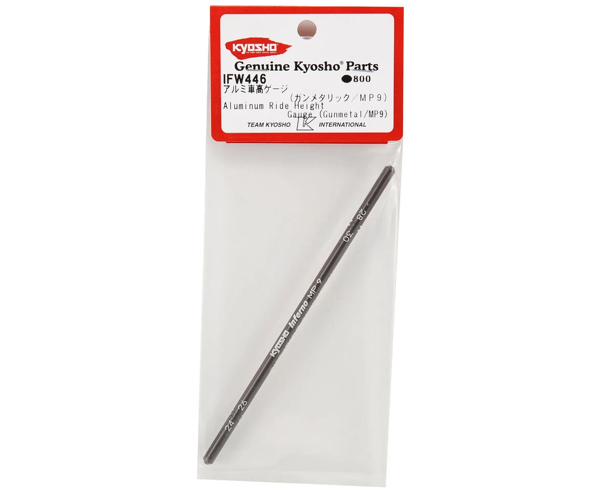 Kyosho Aluminum Ride Height Gauge (Gunmetal) 4 Kyosho Aluminum Ride Height Gauge (Gunmetal) - Image 2