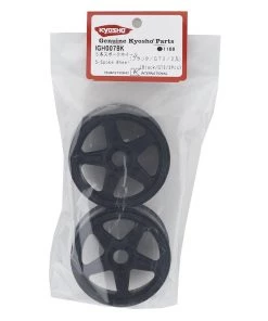 Kyosho GT2 5-Spoke Wheel (Black) (2) (Use w/KYOIGT004) -Kyosho sale2022 kyoigh007bk 2