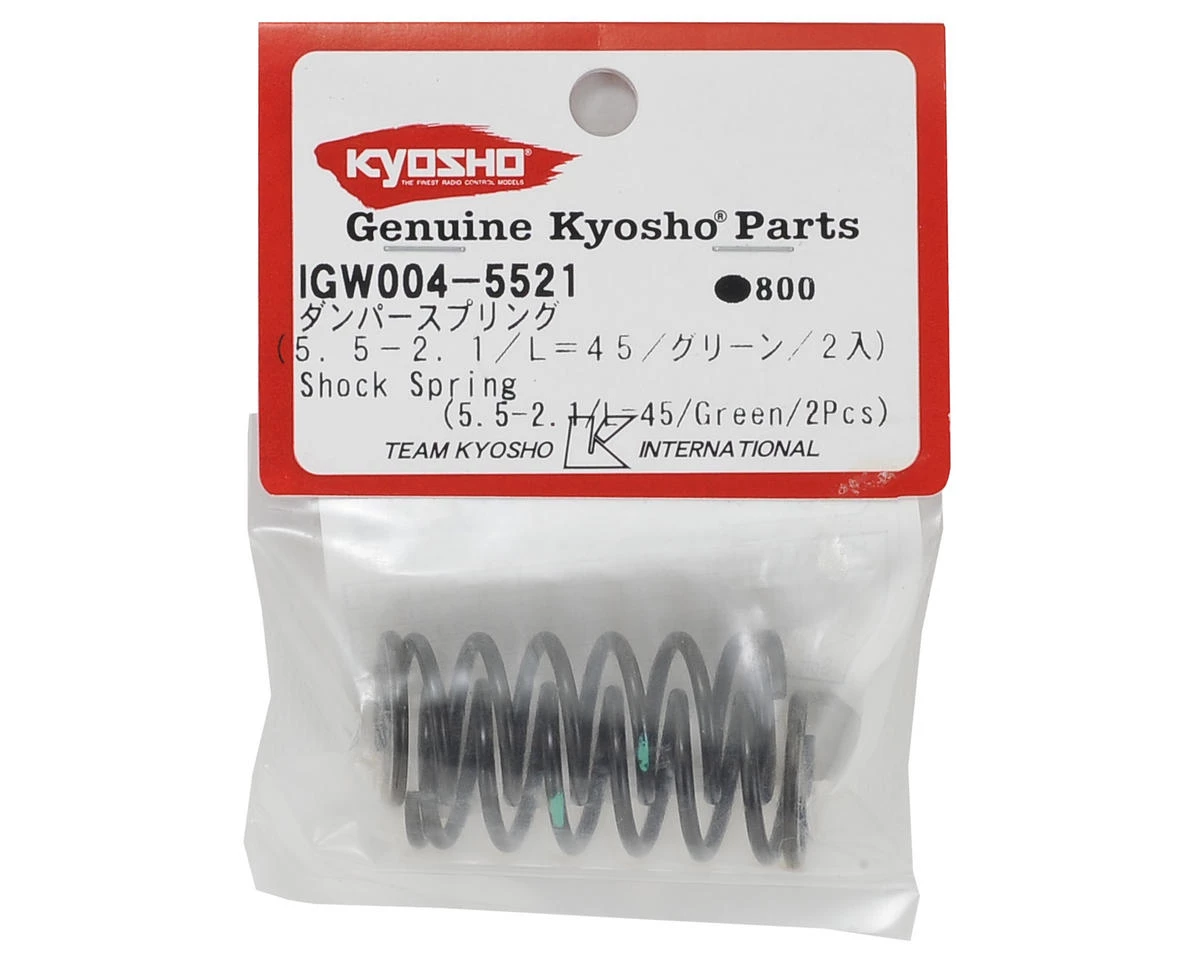Kyosho Shock Spring (2) (5.5-2.1/L=45) (Green) 4 Kyosho Shock Spring (2) (5.5-2.1/L=45) (Green) - Image 2