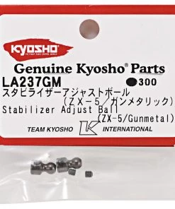 Kyosho Stabilizer Adjustment Ball Set (Gunmetal) -Kyosho sale2022 kyola237gm 1