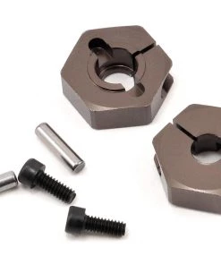 Kyosho Clamping Wheel Hub Set (Gunmetal) (2)