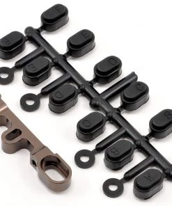 Kyosho Aluminum Rear/Outer Suspension Holder (Gunmetal) (FS2 SP)