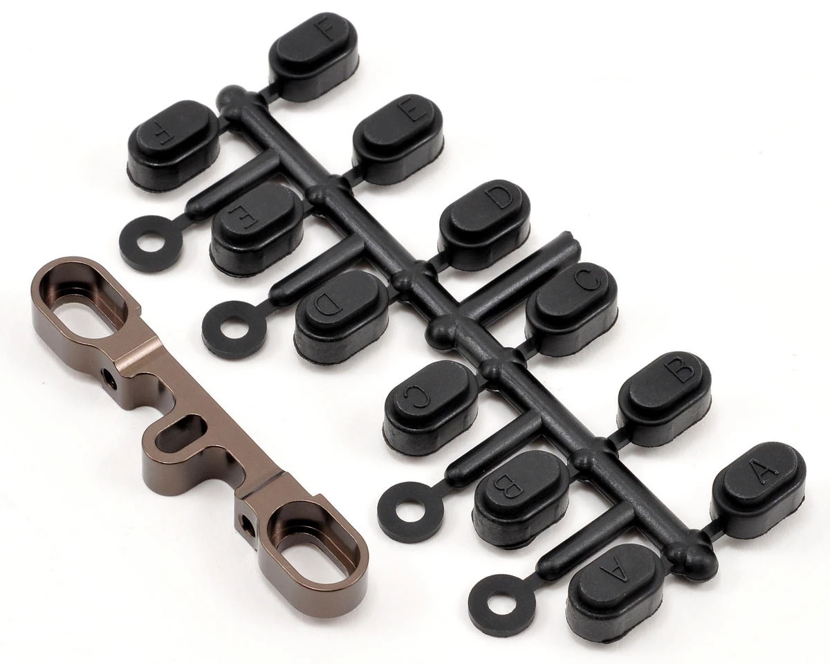 Kyosho Aluminum Rear/Outer Suspension Holder (Gunmetal) (FS2 SP) 3 Kyosho Aluminum Rear/Outer Suspension Holder (Gunmetal) (FS2 SP)