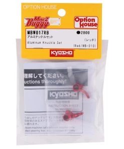 Kyosho MB-010 Aluminum Knuckle Set (Red) (2) 5 Kyosho MB-010 Aluminum Knuckle Set (Red) (2) -Kyosho sale2022 kyombw017rb 1