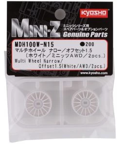 Kyosho Mini-Z AWD Multi Wheel (White) (2) (Narrow/+1.5 Offset) -Kyosho sale2022 kyomdh100w n15 2