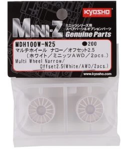 Kyosho Mini-Z AWD Multi Wheel (White) (2) (Narrow/+2.5 Offset) 7 Kyosho Mini-Z AWD Multi Wheel (White) (2) (Narrow/+2.5 Offset) -Kyosho sale2022 kyomdh100w n25 2