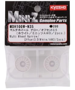 Kyosho Mini-Z AWD Multi Wheel (White) (2) (Narrow/+3.5 Offset) 7 Kyosho Mini-Z AWD Multi Wheel (White) (2) (Narrow/+3.5 Offset) -Kyosho sale2022 kyomdh100w n35 2