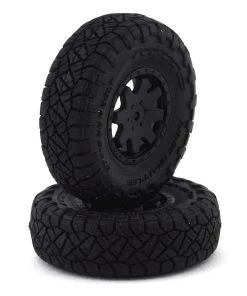 Kyosho MX-01 Toyota 4Runner Pre-Mounted Tire & Wheels w/Weight (2)