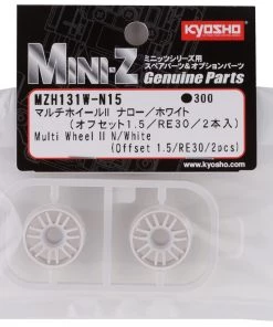Kyosho Mini-Z Rays RE30 Multi Wheel II (White) (2) (Narrow/+1.5) -Kyosho sale2022 kyomzh131w n15 2