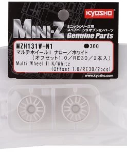 Kyosho Mini-Z Rays RE30 Multi Wheel II (White) (2) (Narrow/+1.0 Offset) -Kyosho sale2022 kyomzh131w n1 2