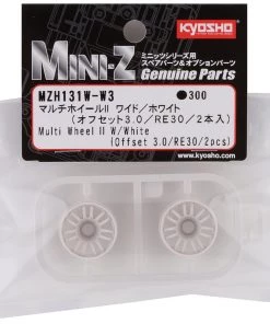 Kyosho Mini-Z Rays RE30 Multi Wheel II (White) (2) (Wide/+3.0 Offset) -Kyosho sale2022 kyomzh131w w3 2