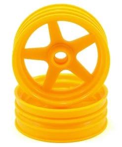 Kyosho 5-Spoke Front Wheel (2) (Yellow)