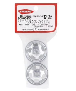 Kyosho Beetle 5-Spoke Rear Wheels (2) (Chrome) 7 Kyosho Beetle 5-Spoke Rear Wheels (2) (Chrome) -Kyosho sale2022 kyosch004sc 2