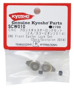 Kyosho CNC Front Caster Lock Set (2) -Kyosho sale2022 kyoscw010 1