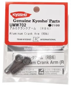 Kyosho RB6 Aluminum Steering Crank Arm Set (Gunmetal) (2) -Kyosho sale2022 kyoumw702 1