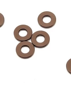Kyosho 3x7x1mm Aluminum Washer (Gun Metal) (6)