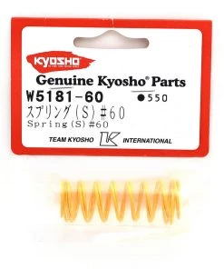 Kyosho Front Shock Spring, Short (Dark Yellow - #60) (ZX-5) (2) -Kyosho sale2022 kyow5181 60 1