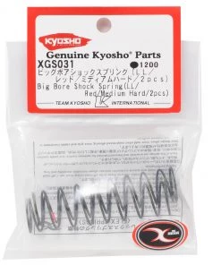 Kyosho Big Bore Rear Shock Spring Set (Red/Medium Hard) (2) -Kyosho sale2022 kyoxgs031 1