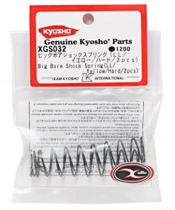 Kyosho Big Bore Rear Shock Spring (Yellow/Hard) (2) -Kyosho sale2022 kyoxgs032 1